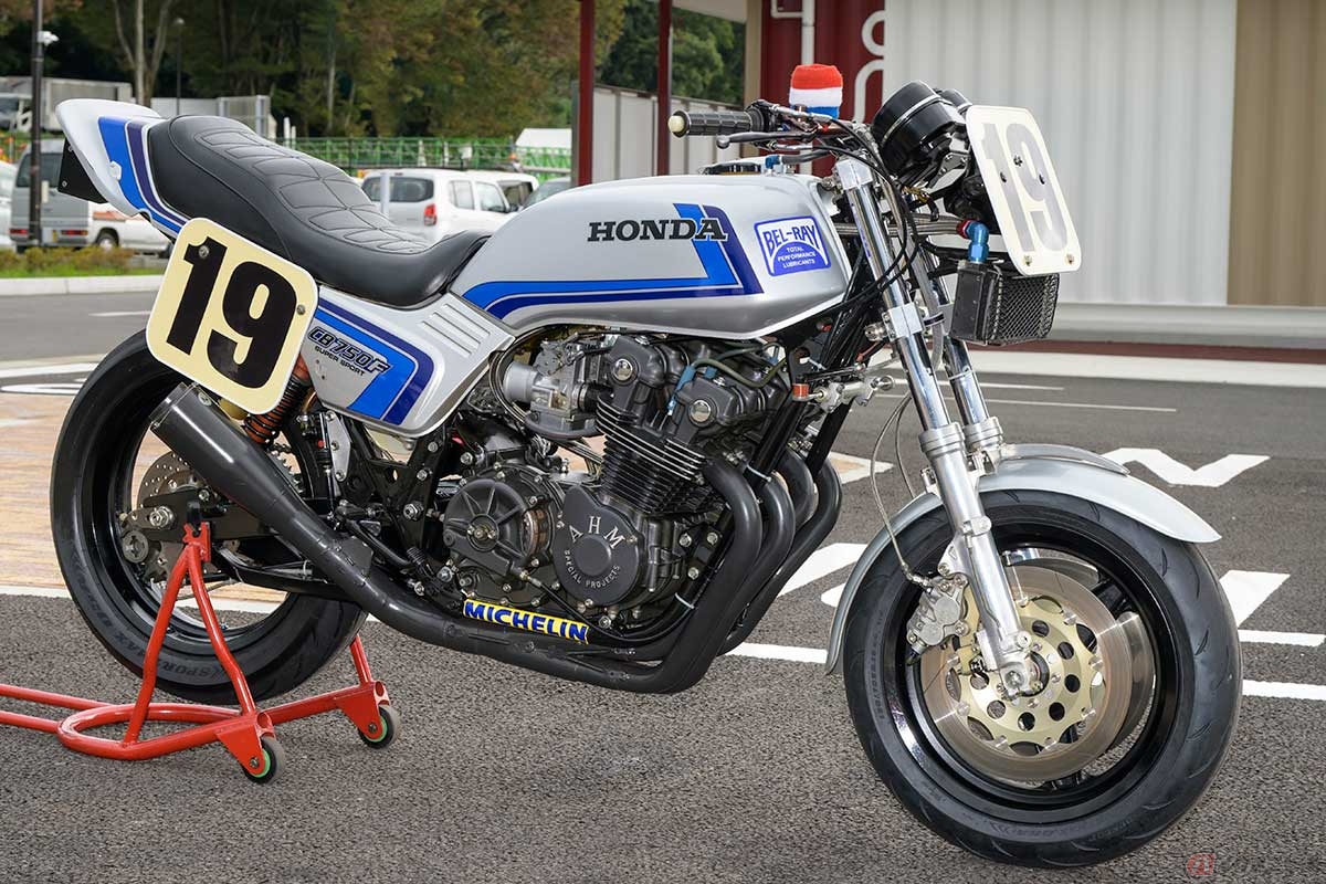 フレディ・スペンサーが駆り、1982年のデイトナ100マイルレースで優勝した「CB750Fデイトナレーサー」