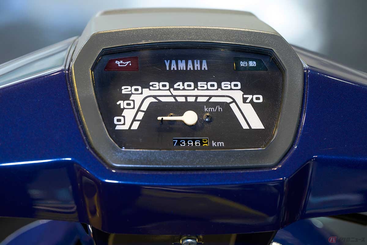 1984年モデルでメーターパネルのデザインを一新。表示が大きく見やすくなった