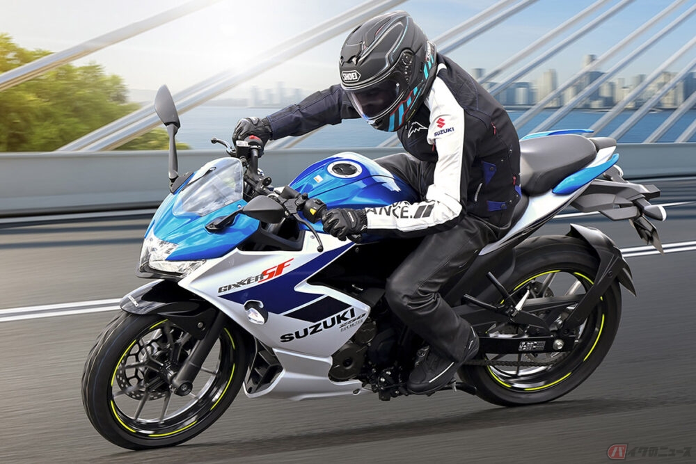 250ccクラスのフルカウルスポーツ「ジクサーSF250」新色発売に熱視線