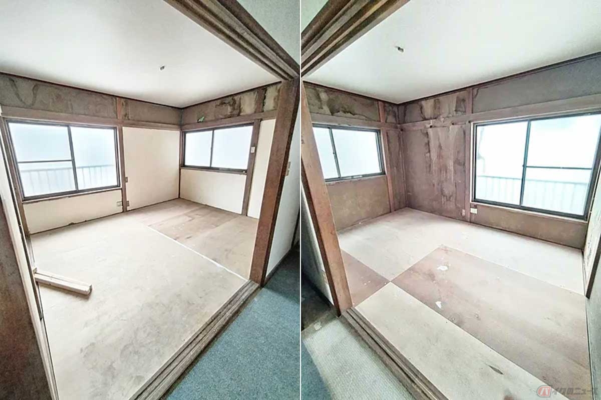 2階にはキッチンを挟んで2部屋あります