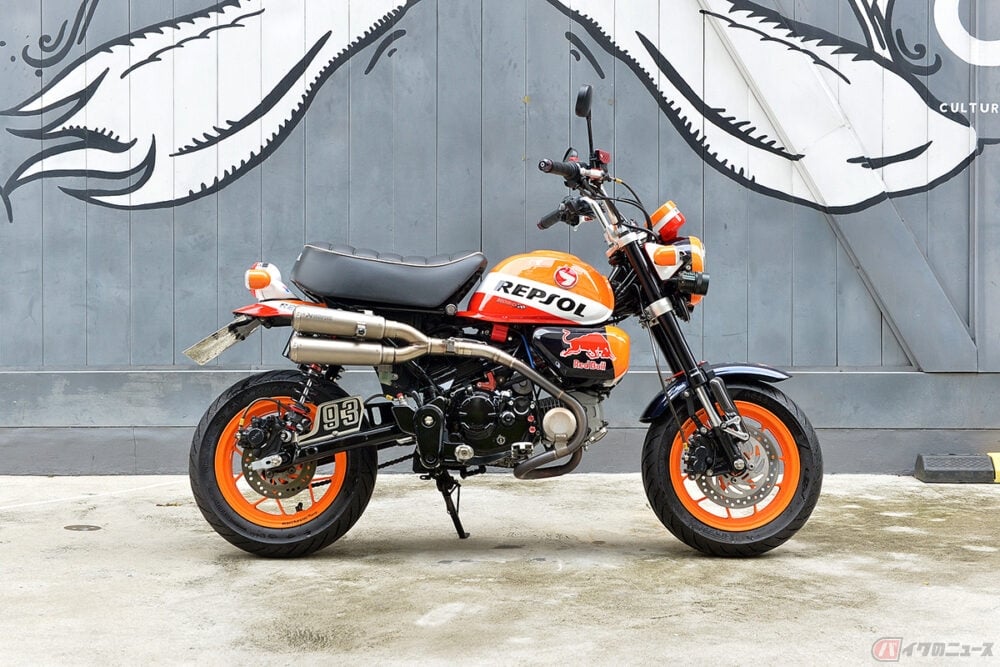 モンキー　カスタム車両 見えない部分にまでこだわりが！ ミニバイクのワクを飛び越えたフル