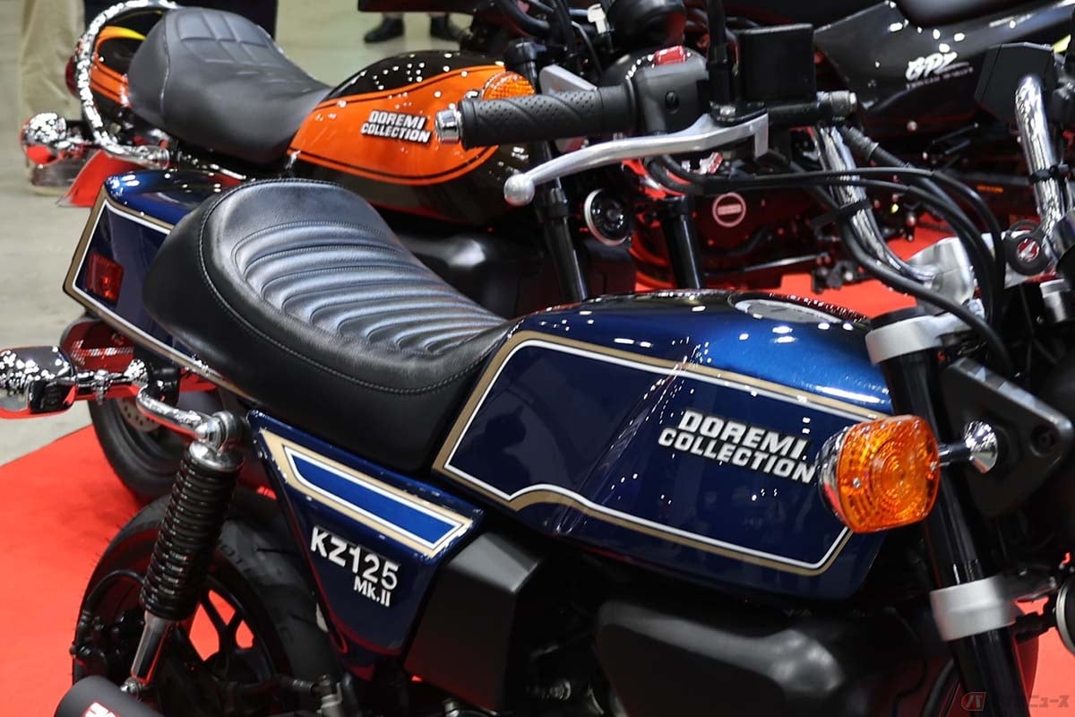 ドレミコレクションが製作した「モンキー125 カスタムシリーズ」カワサキ「Z2」「Z1000 Mk2」仕様
