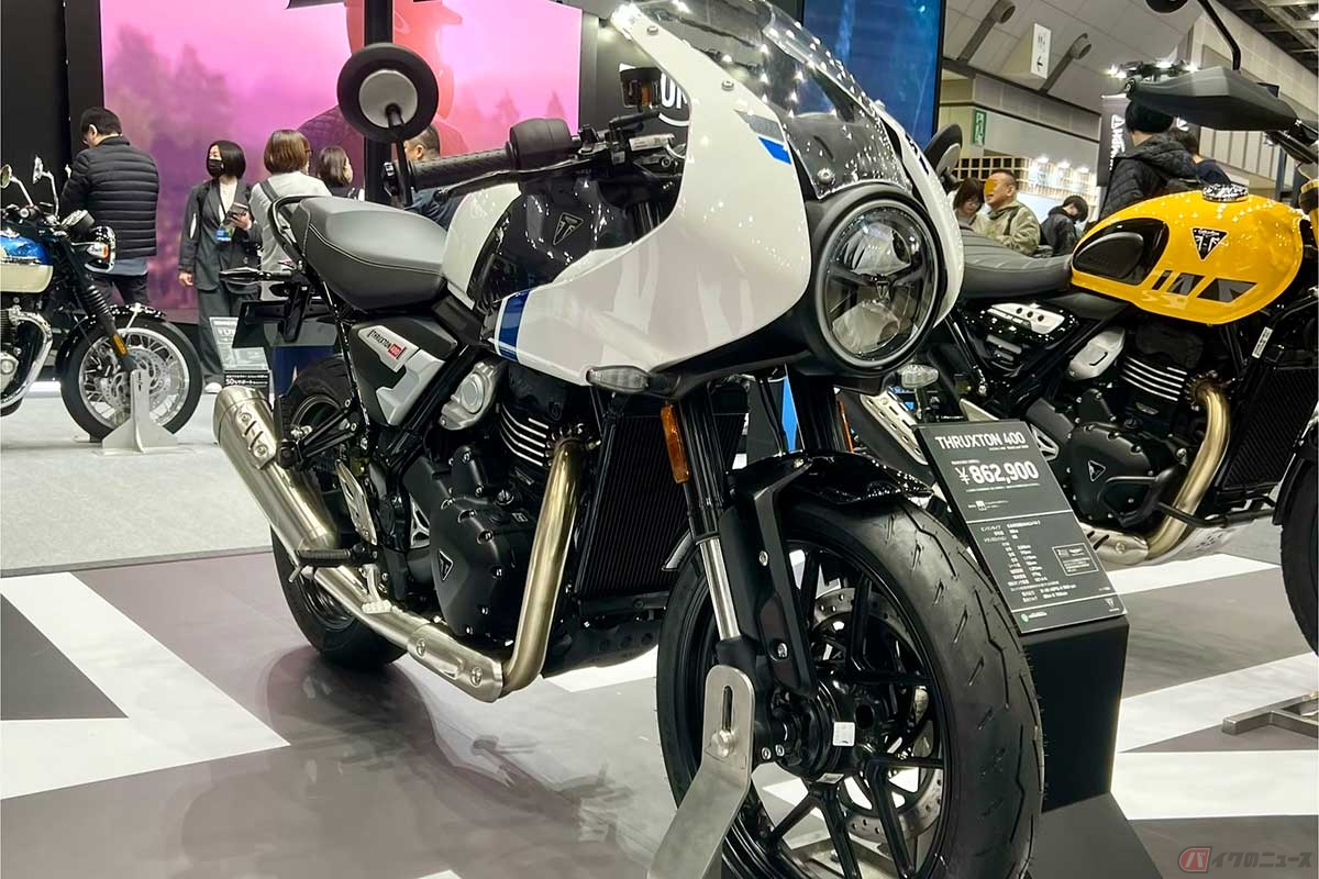 流麗なデザインのトライアンフ新型「THRUXTON 400」