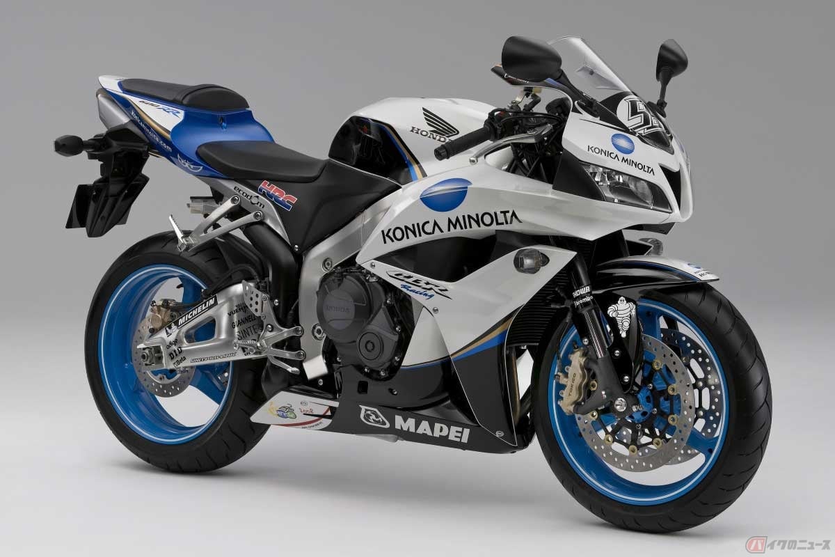 コニカ・ミノルタ・ホンダチームのカラーを纏った「CBR600RR Special Edition」(2007年)