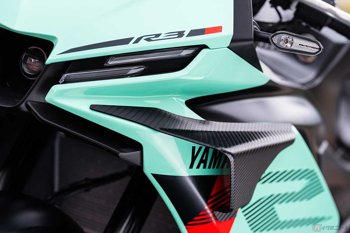 ヤマハ「YZF-R3」(オプション装着車)新色:ライトグリーン