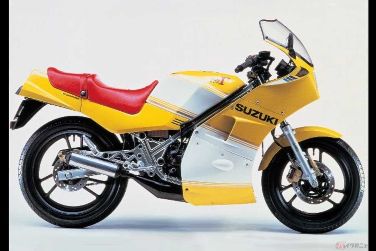 ドイツで販売されたタバコ「HB(ハーベー)」のカラーを纏った「RG250Γ」(1984年)