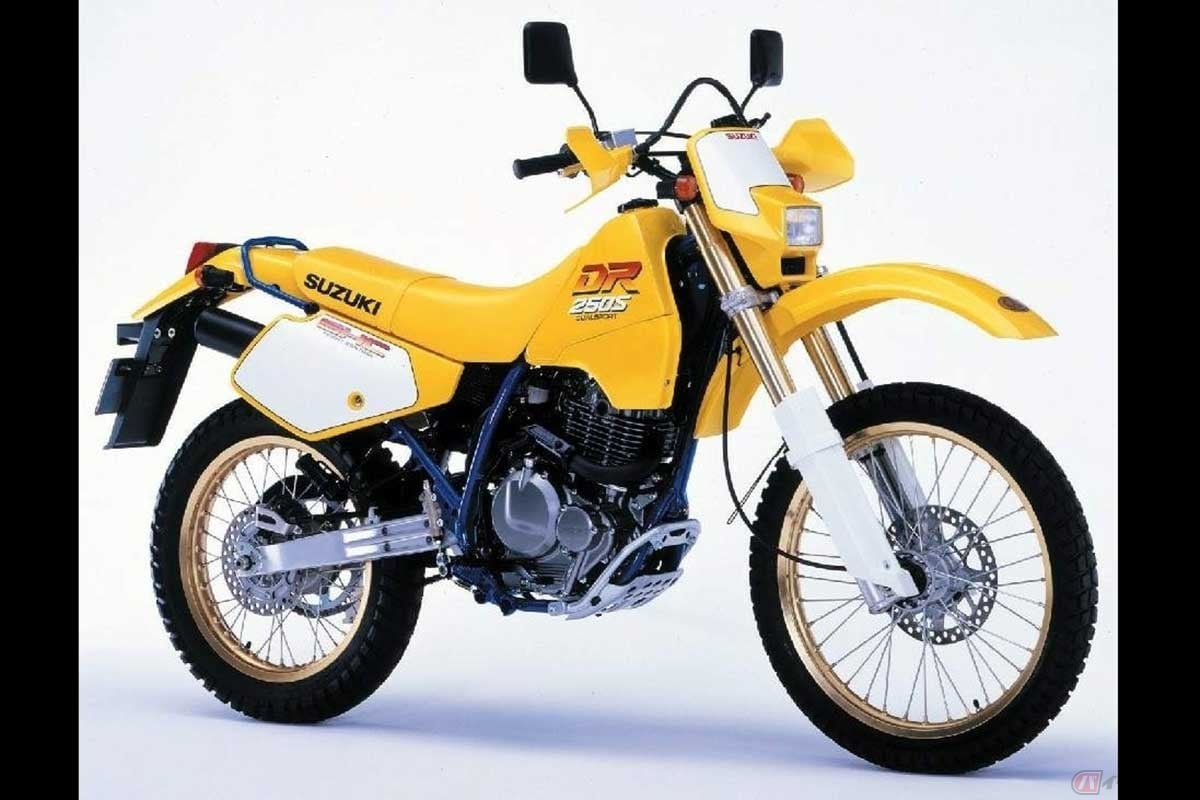 「SHC(車高調整機構)」を備えたスズキ「DR250SH」(1990年)