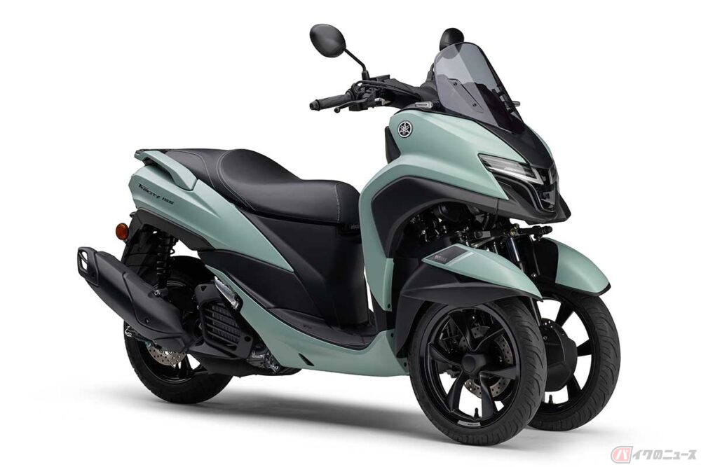 ヤマハ三輪車 3輪だけど傾いて旋回するヤマハ独自の構造が光る!! 「トリシティ155