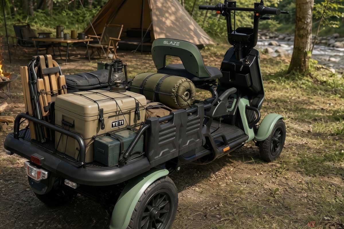 4輪を採用した特定小型原付「BLAZE e-CARGO」