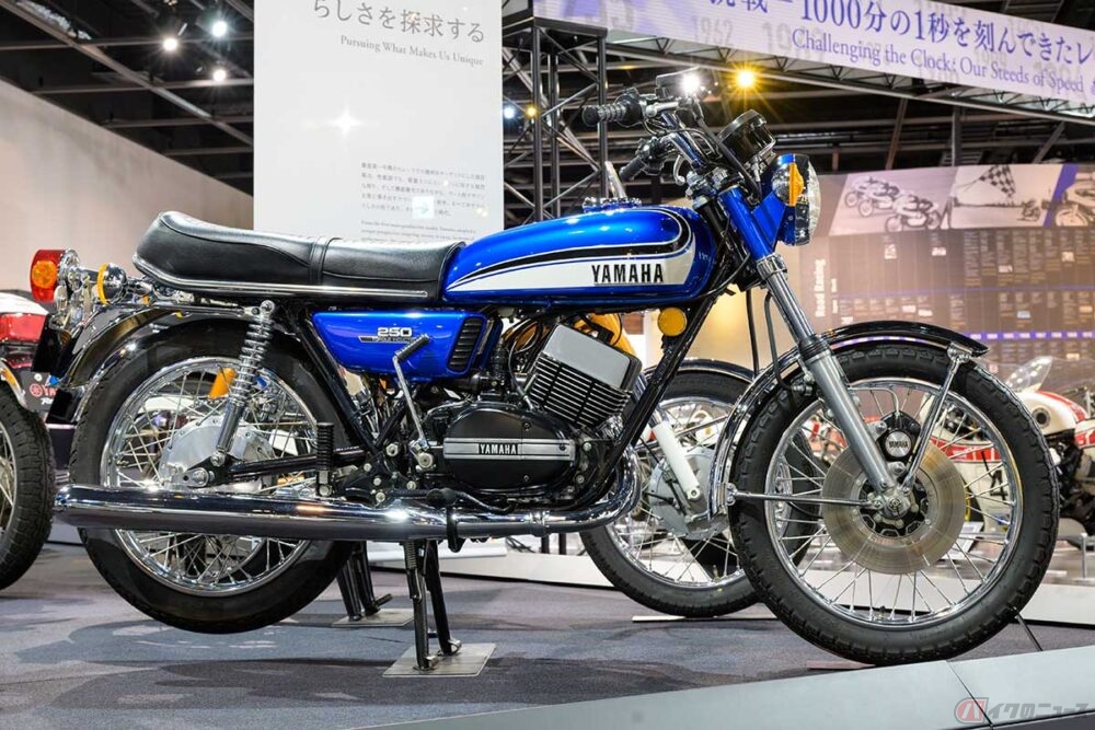 ヤマハ　RD250　現状車　エンジン型式351（多分350㏄エンジン）旧車 空冷2気筒 2stエンジン 検索/デイトナ RZ TZR  TDR 空冷2ストロードスポーツの決定版!? ヤマハ「RD250」が採用した独自の