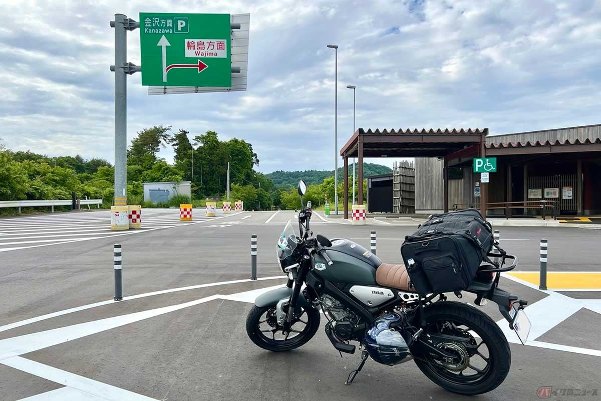 帰路の「別所岳SA」にて。復興はまだ道半ばであることを再認識する機会でした