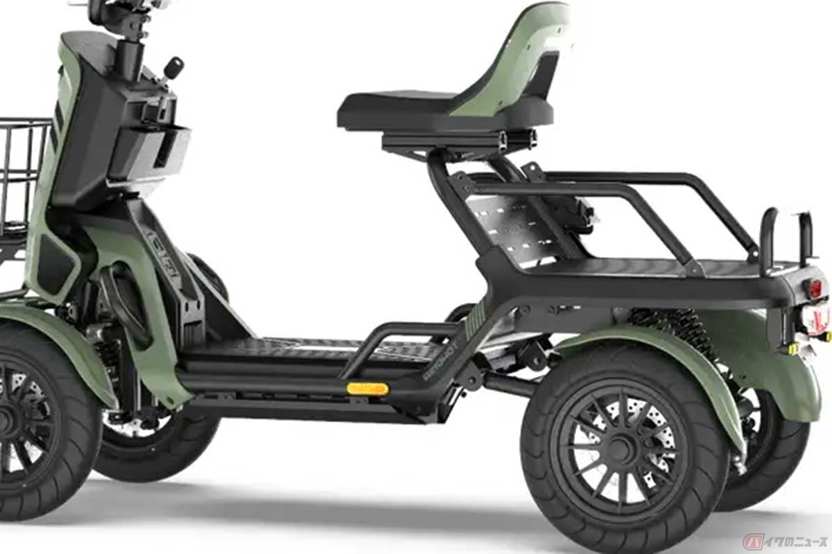 4輪タイプの特定小型原付「SAGA life」