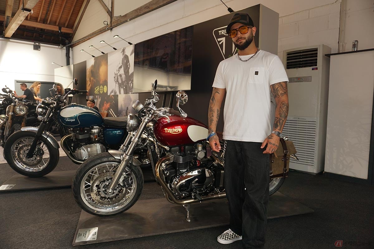 ロンドンで開催された「Bike Shed Moto Show London」に参加した北ロンドン出身のラムさん