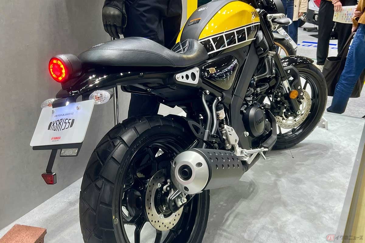 2026年のモーターサイクルショーで展示され、国内販売開始となったヤマハ「XSR155」