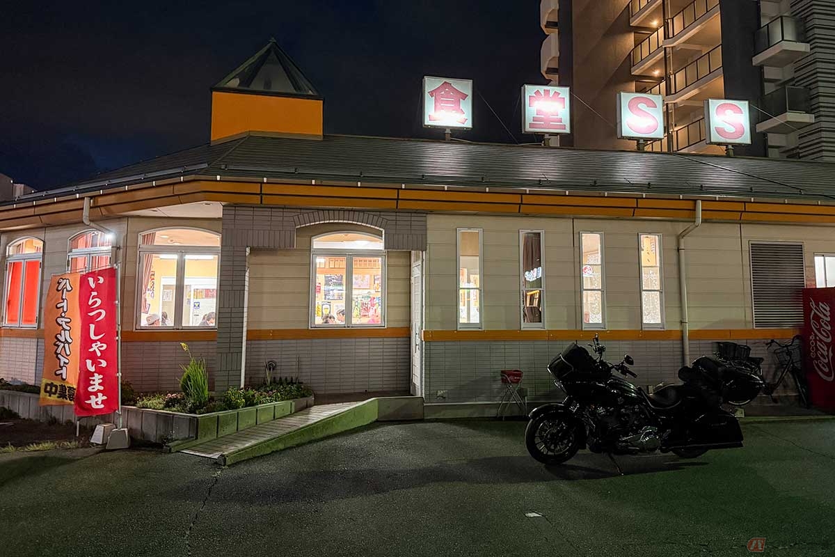 以前から訪れたかったドライブイン「食堂SS　広丘店」。本店は休業しているが、同じ塩尻市内の「広岡店」を訪問