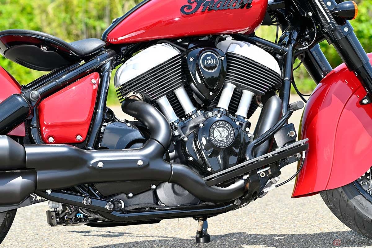 「サンダーストローク116」と命名した排気量1890ccの空冷OHV2バルブ49度Vツインエンジンを搭載