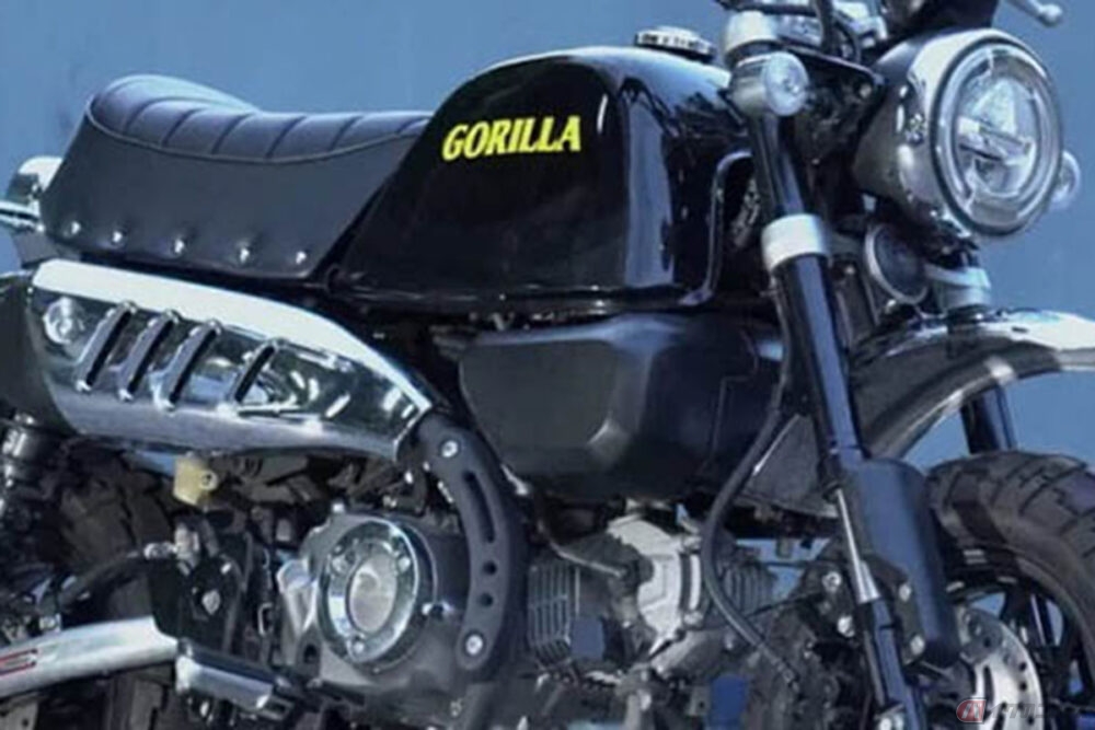 Honda Monkey タンク 黒モンキータンク　ゴリラ 初代ブラックモンキー 1回の給油で800km以上走れる原付二種カスタムバイク!? 懐かしの