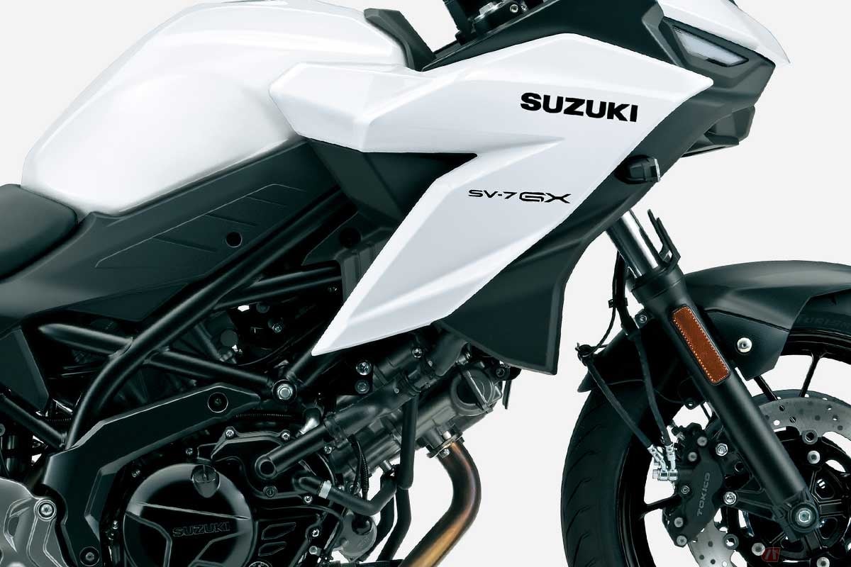 スズキ新型「SV-7GX」カラー:ブリリアントホワイト