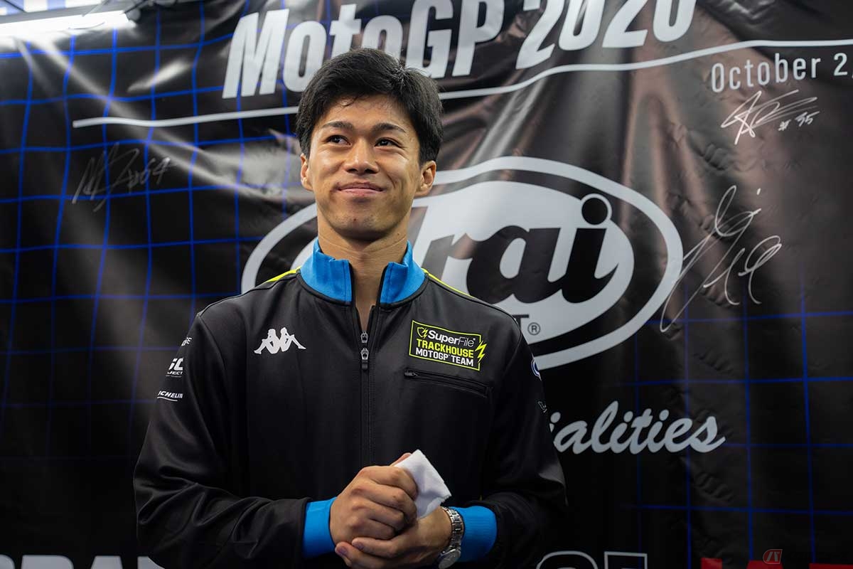 2025年のMotoGP日本グランプリから1年。2026年は世界でも注目を集めるライダーとなってもてぎに戻って来た小椋藍選手(c)Trackhouse Racing